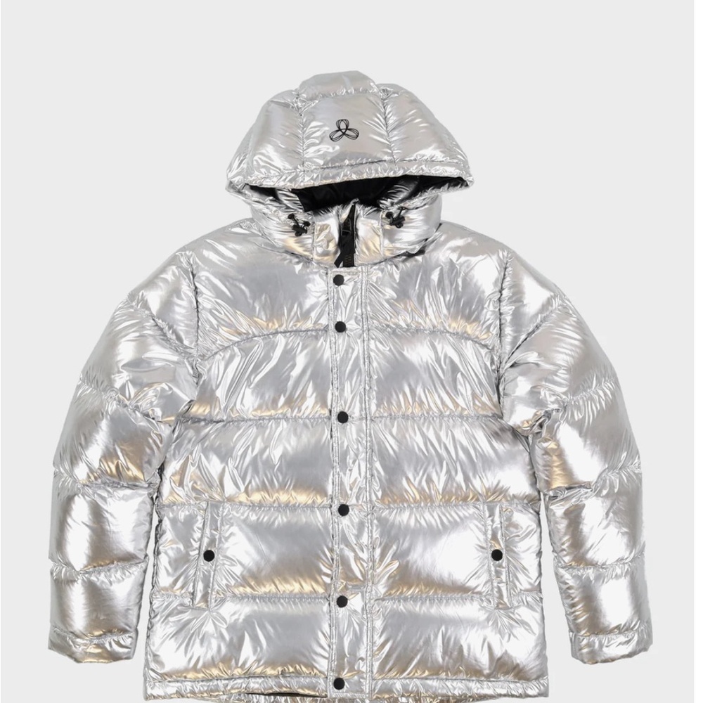 TNA Silver Puffer Jacket